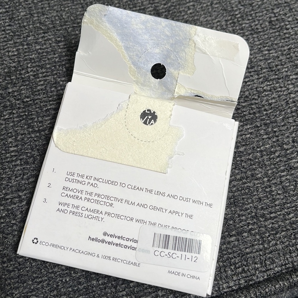 Brand new velvet caviar crystal camera protector iphone11/12 - Picture 3 of 5